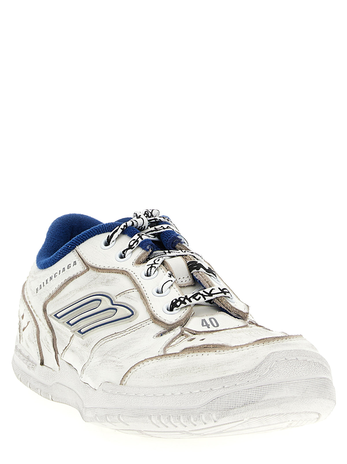 White Calfskin Athletic Sneakers