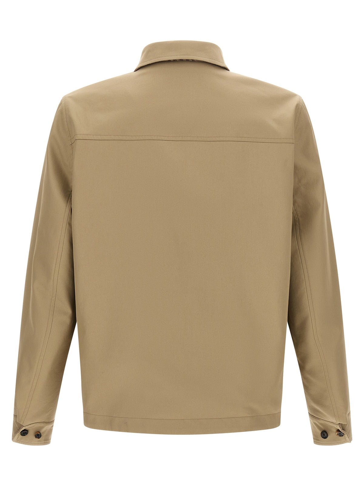 Beige Wool Shell Jacket