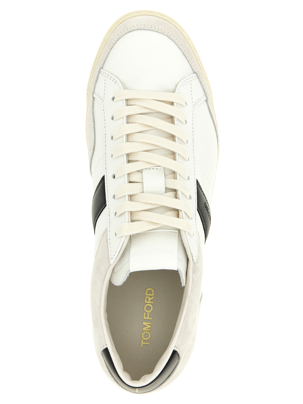 Bicolor Leather Low Top Sneakers