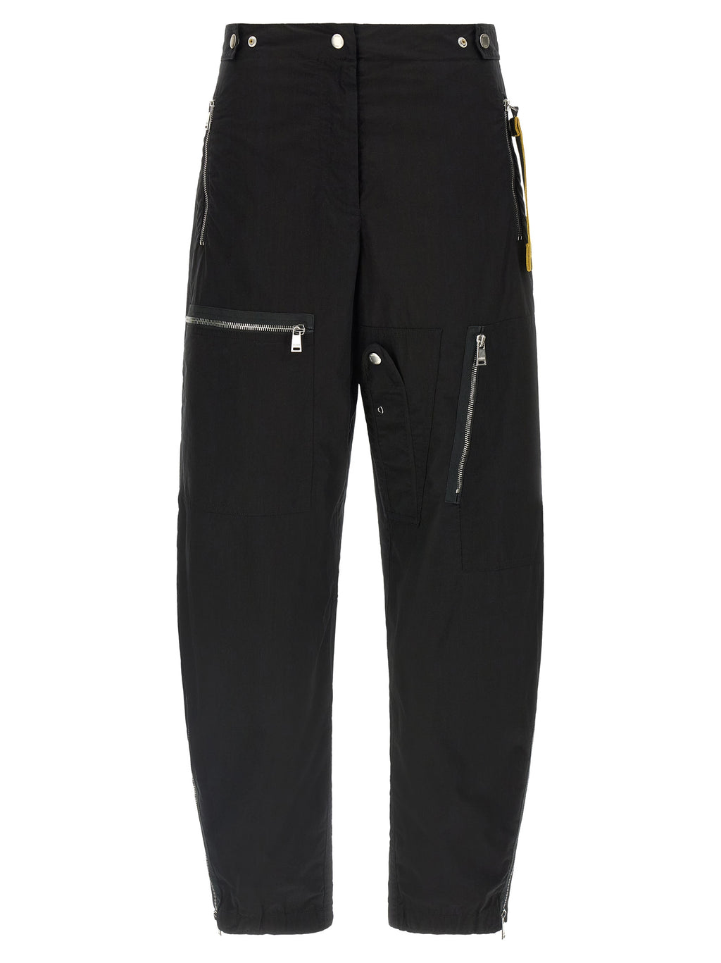 Black Cotton Cargo Pants