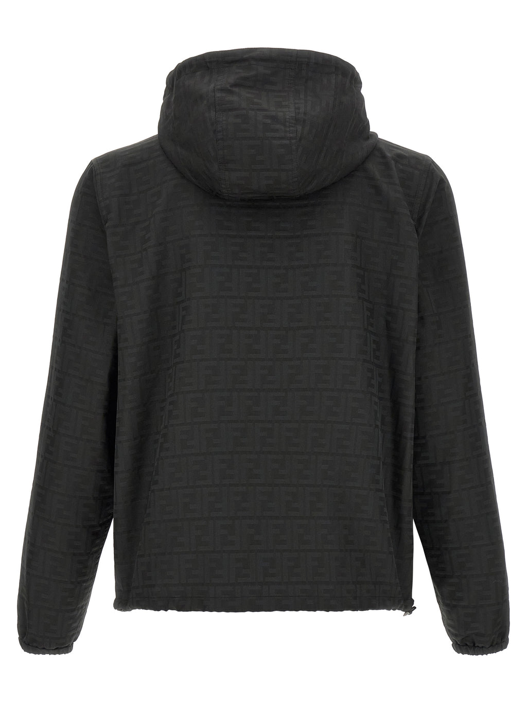 Black Polyester Shell Jacket