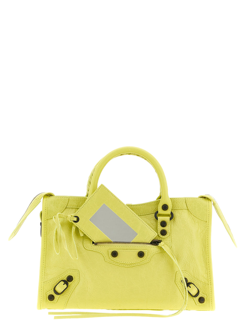 Multicolor Lamb Leather Handbag