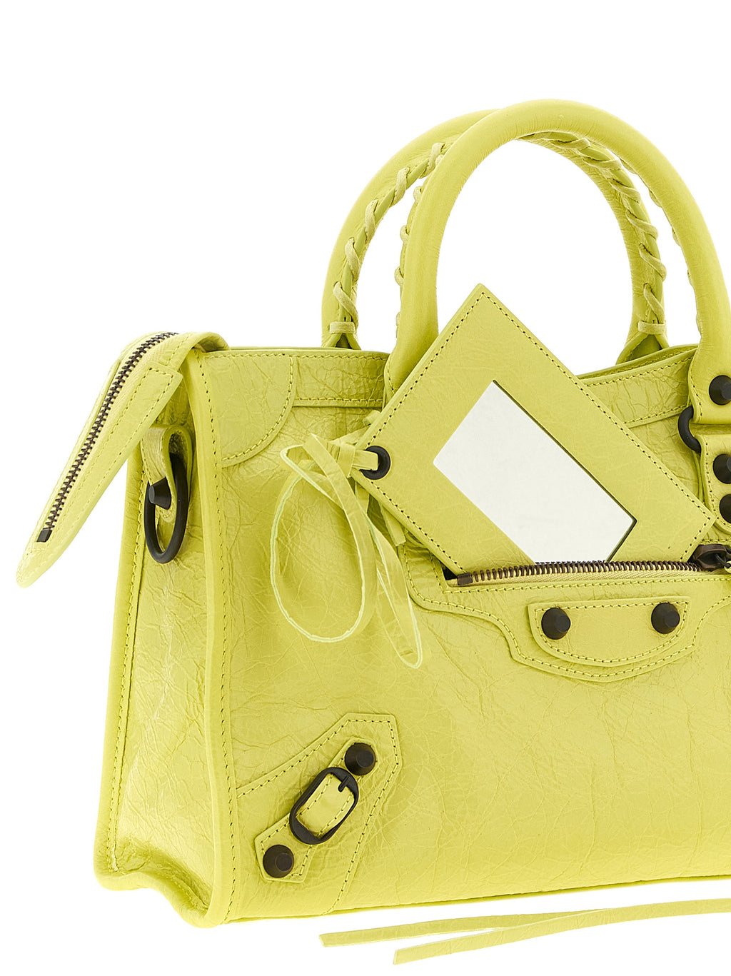 Multicolor Lamb Leather Handbag