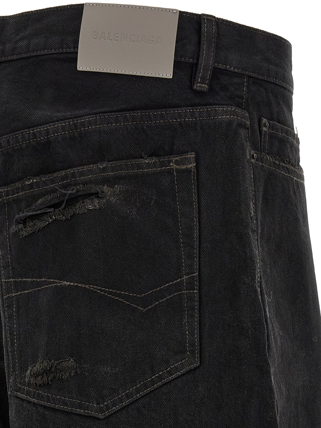 Black Cotton Jeans Denim