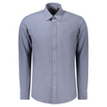 Blue Cotton Mens Shirt