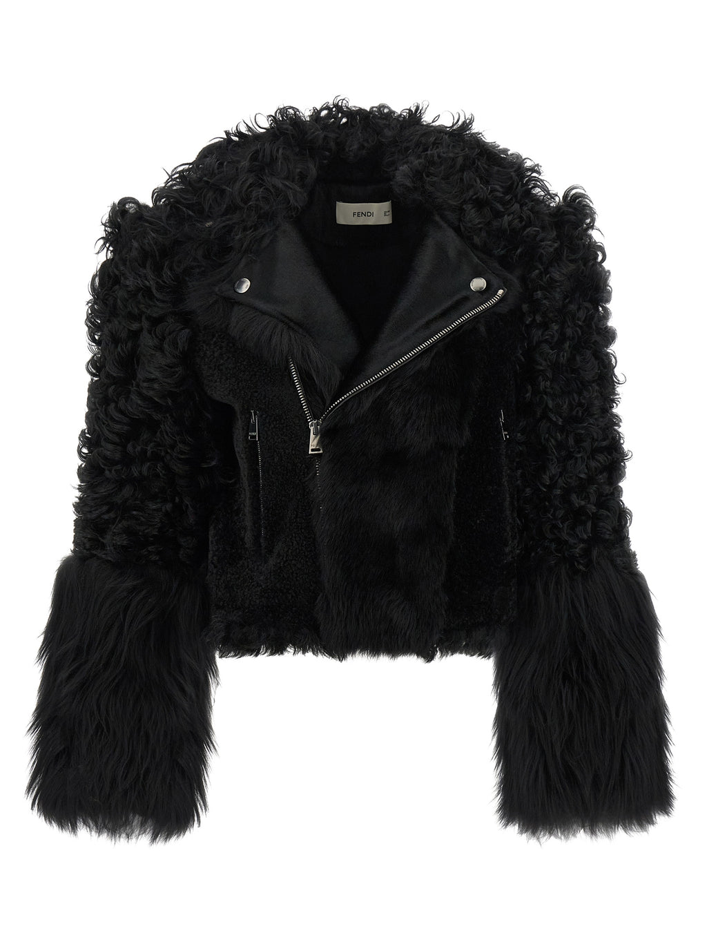 Black Lamb Leather Biker Jacket