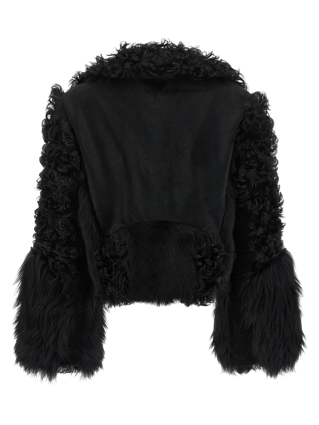 Black Lamb Leather Biker Jacket