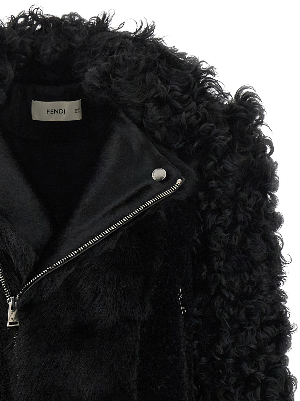 Black Lamb Leather Biker Jacket