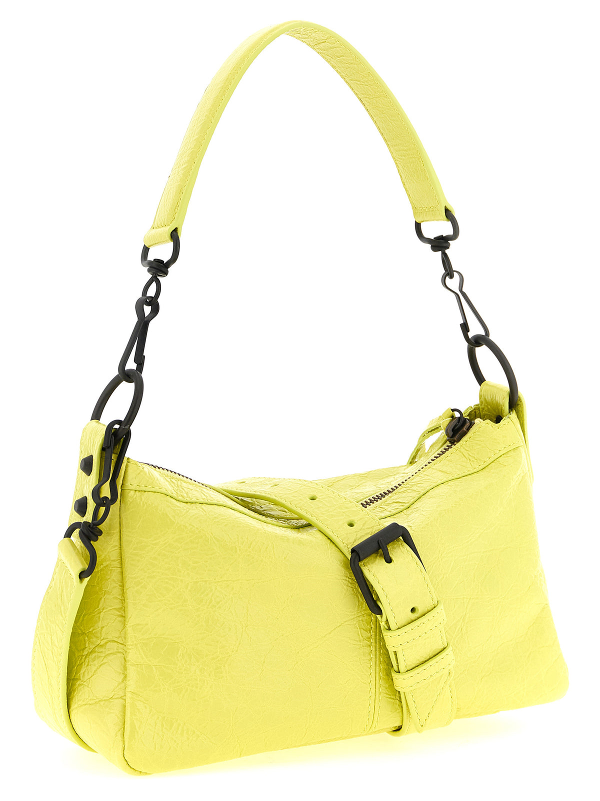 Multicolor Lamb Leather Shoulder Bag