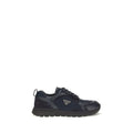 Blue Fabric Athletic Sneakers