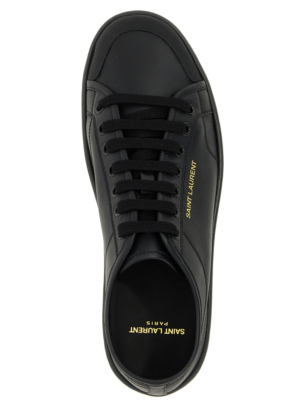 Black Calfskin Low Top Sneakers