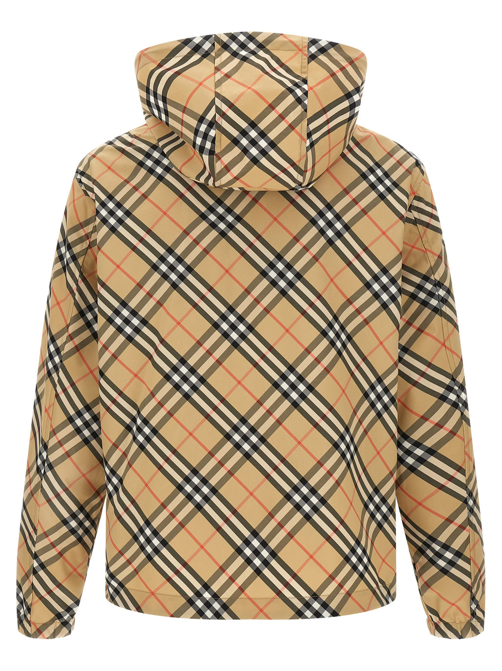 Beige Polyester Shell Jacket