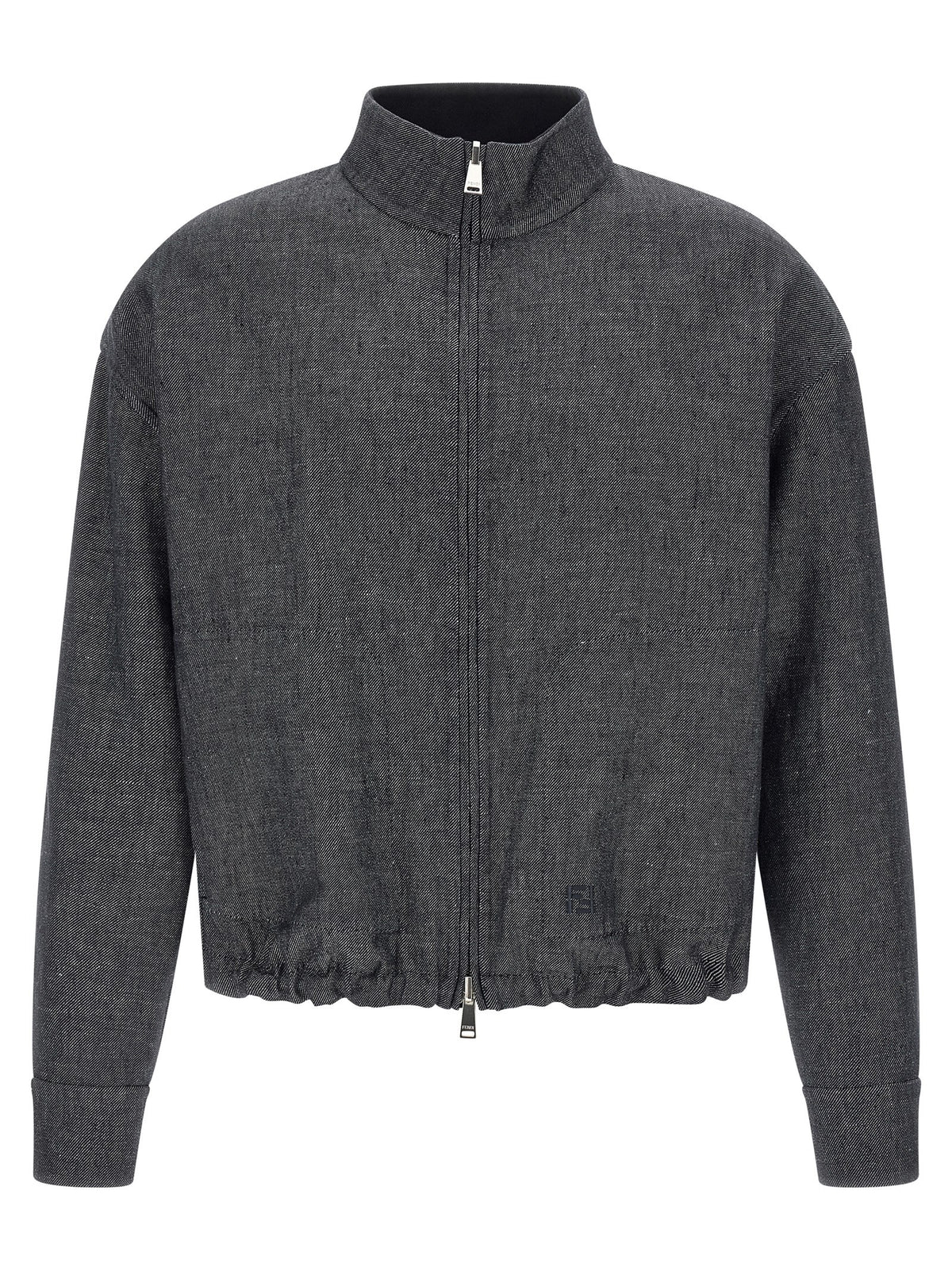 Blue Linen Denim Jacket