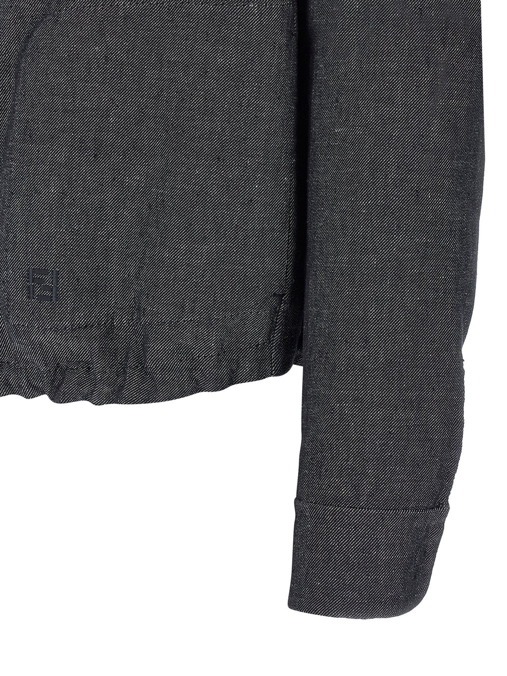 Blue Linen Denim Jacket