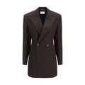 Brown Wool Oves Aries Full-Length Jacket