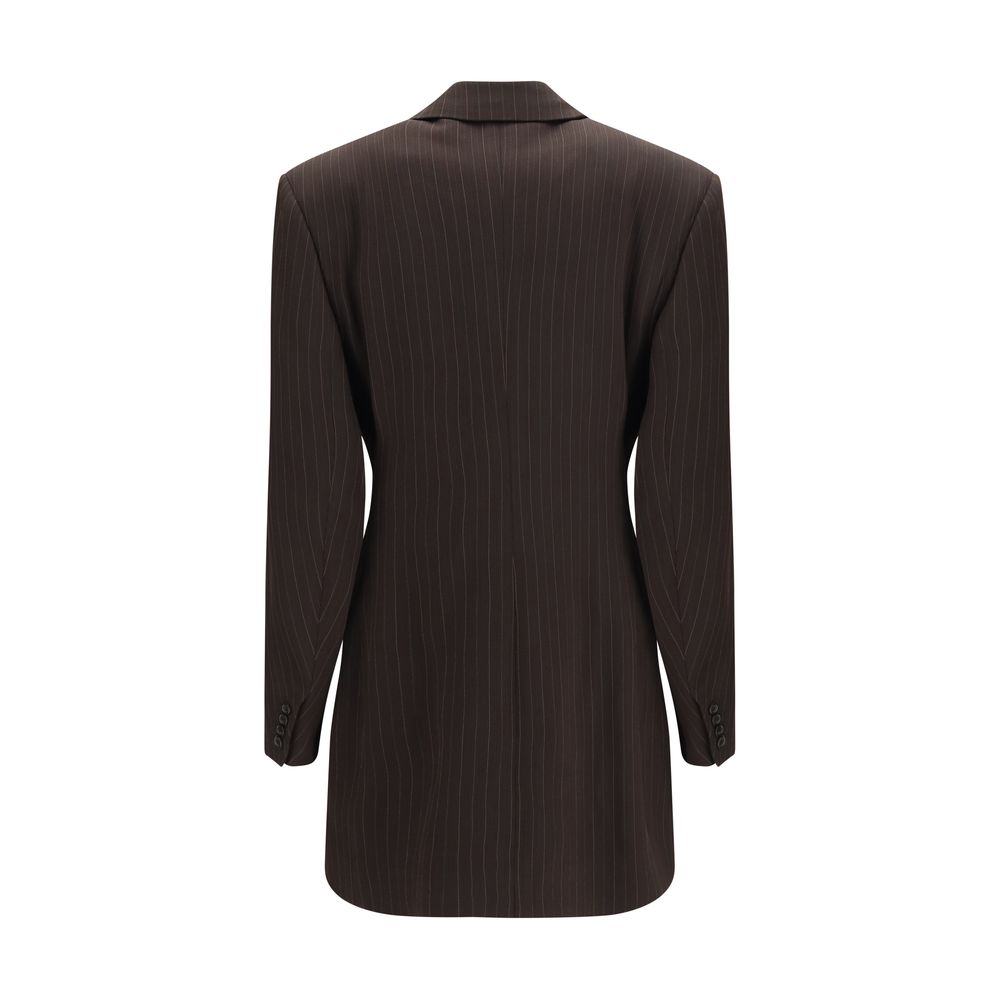 Brown Wool Oves Aries Full-Length Jacket