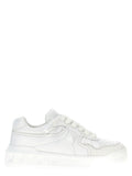 White Lamb Leather Low Top Sneakers