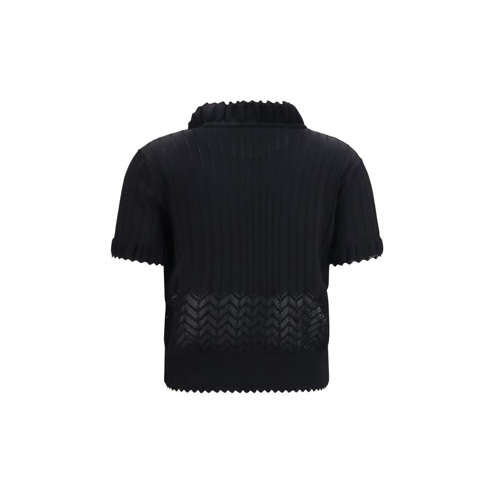 Black Viscose T-Shirt