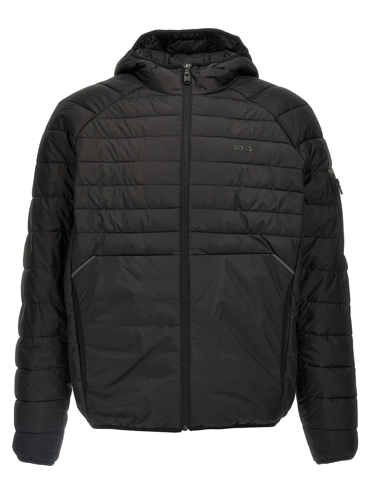 Black Polyester Shell Jacket