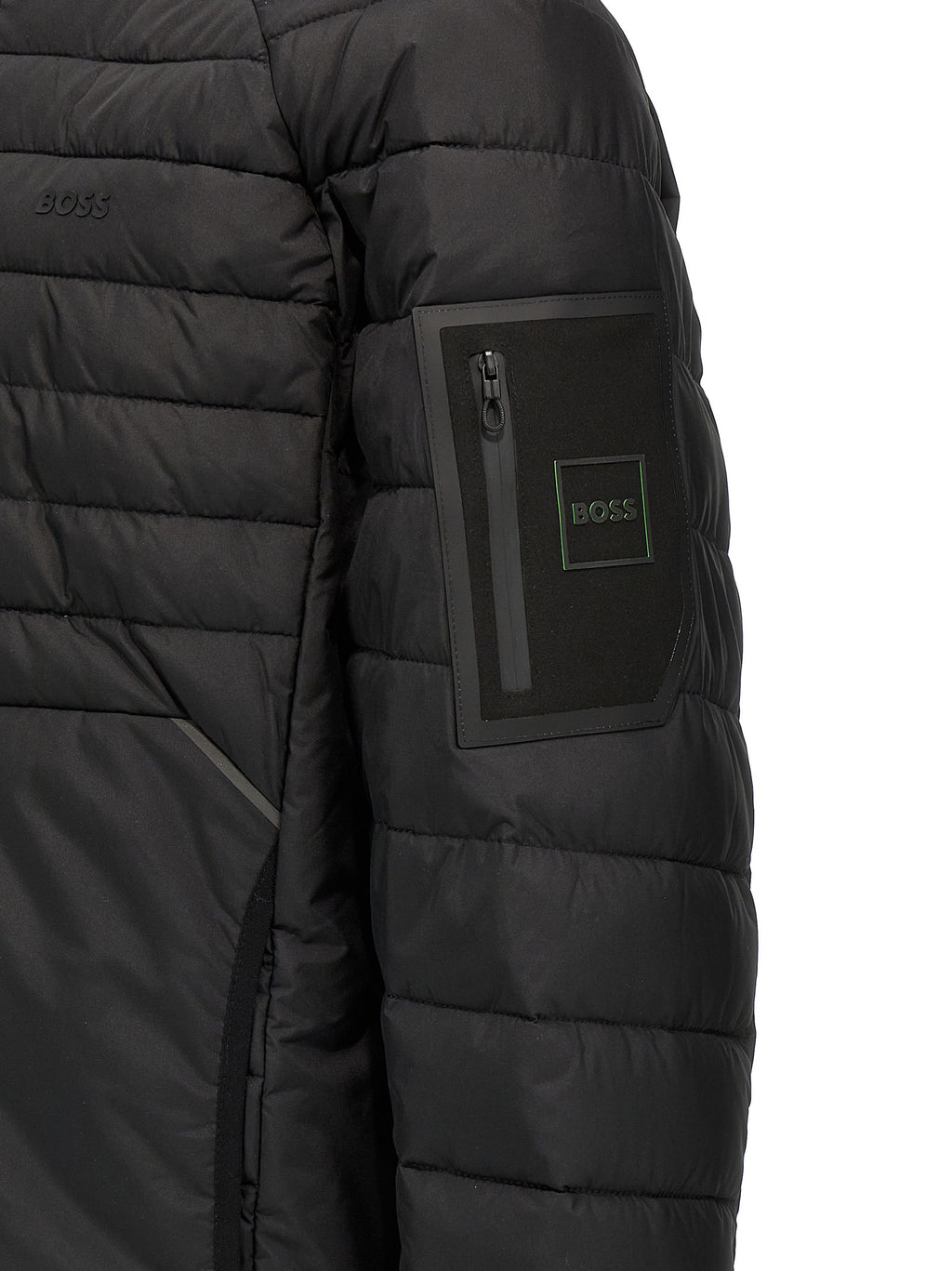 Black Polyester Shell Jacket