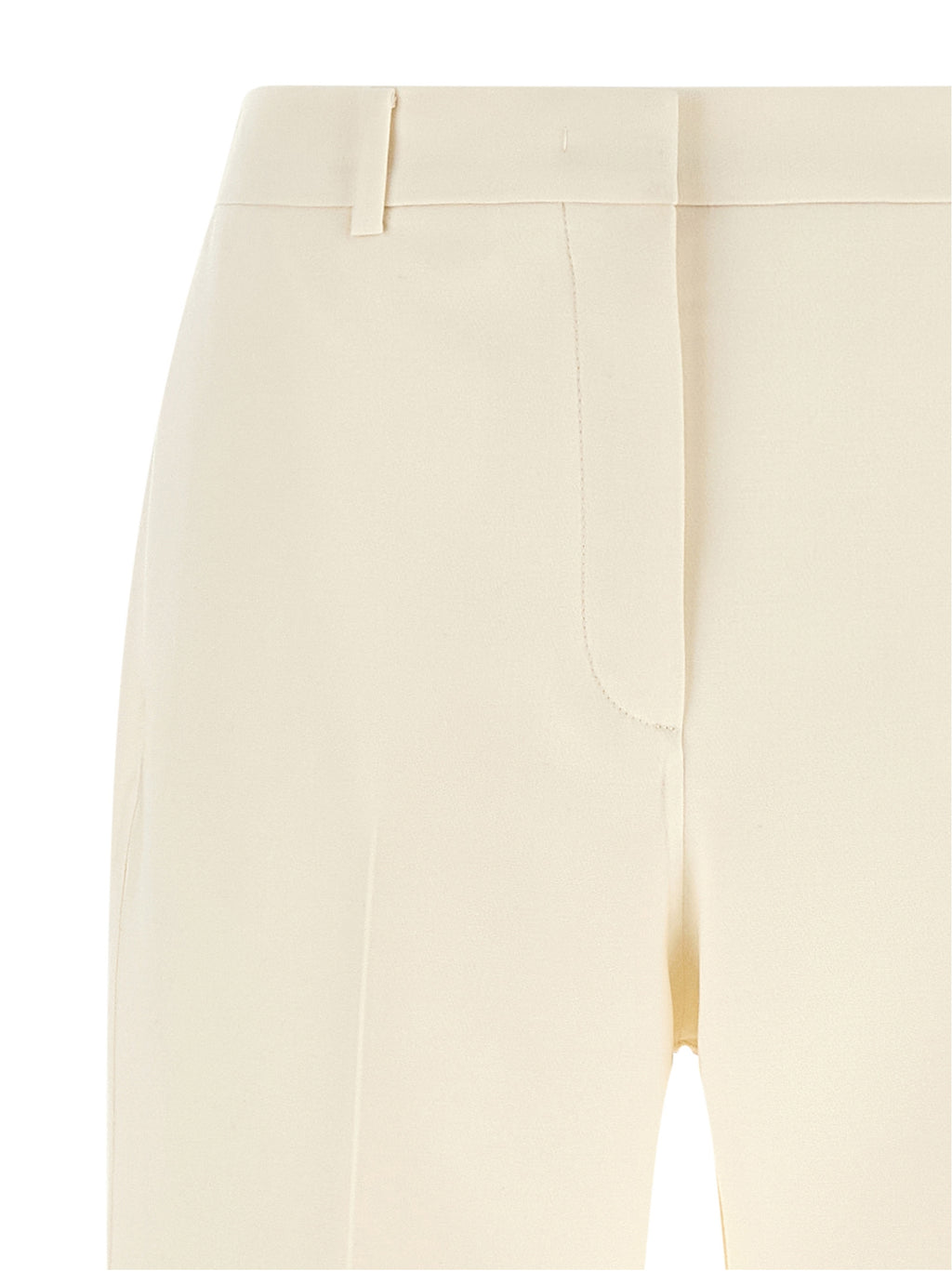 White Virgin Wool Dress Pants