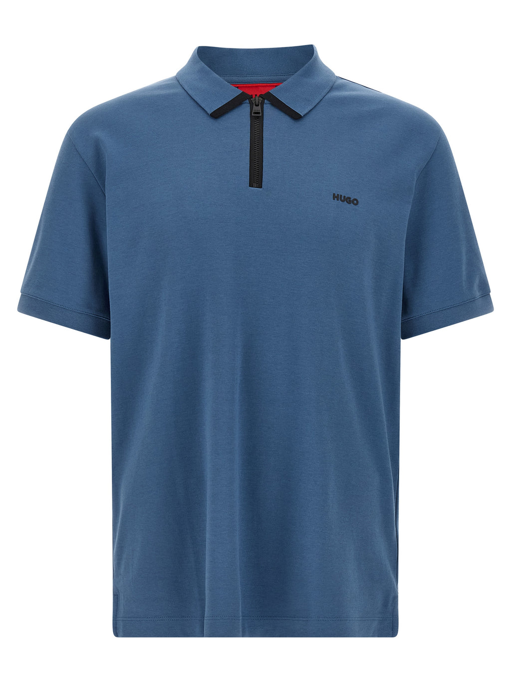 Blue Cotton Polo Shirt