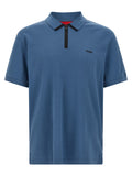 Blue Cotton Polo Shirt