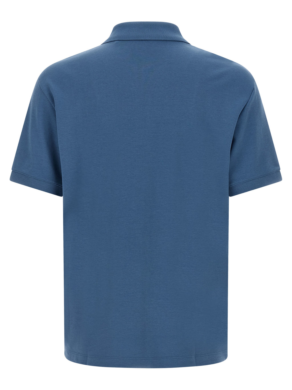 Blue Cotton Polo Shirt