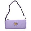 Purple Leather Shoulder Bag