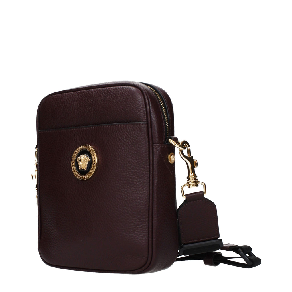 Purple Leather Crossbody Bag