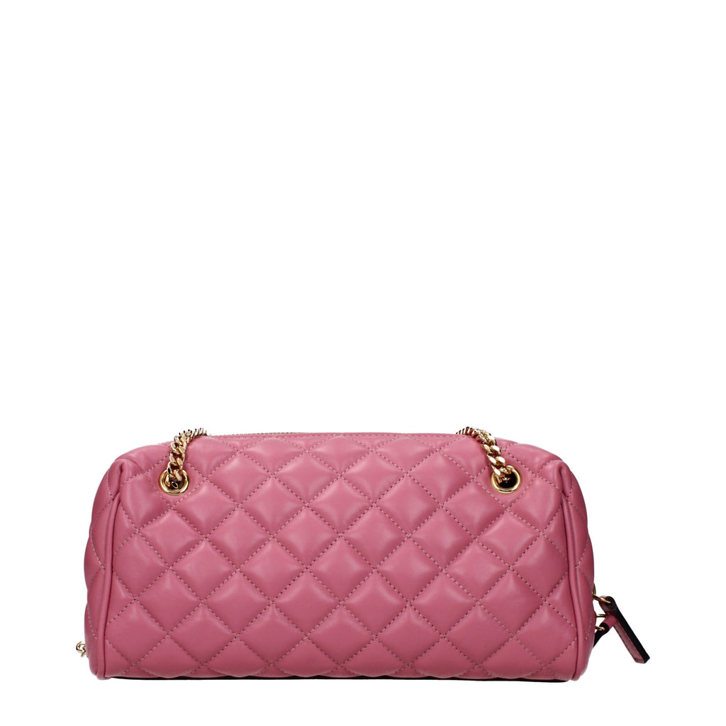 Pink Leather Shoulder Bag