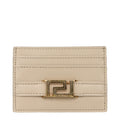 Beige Leather Cardholder