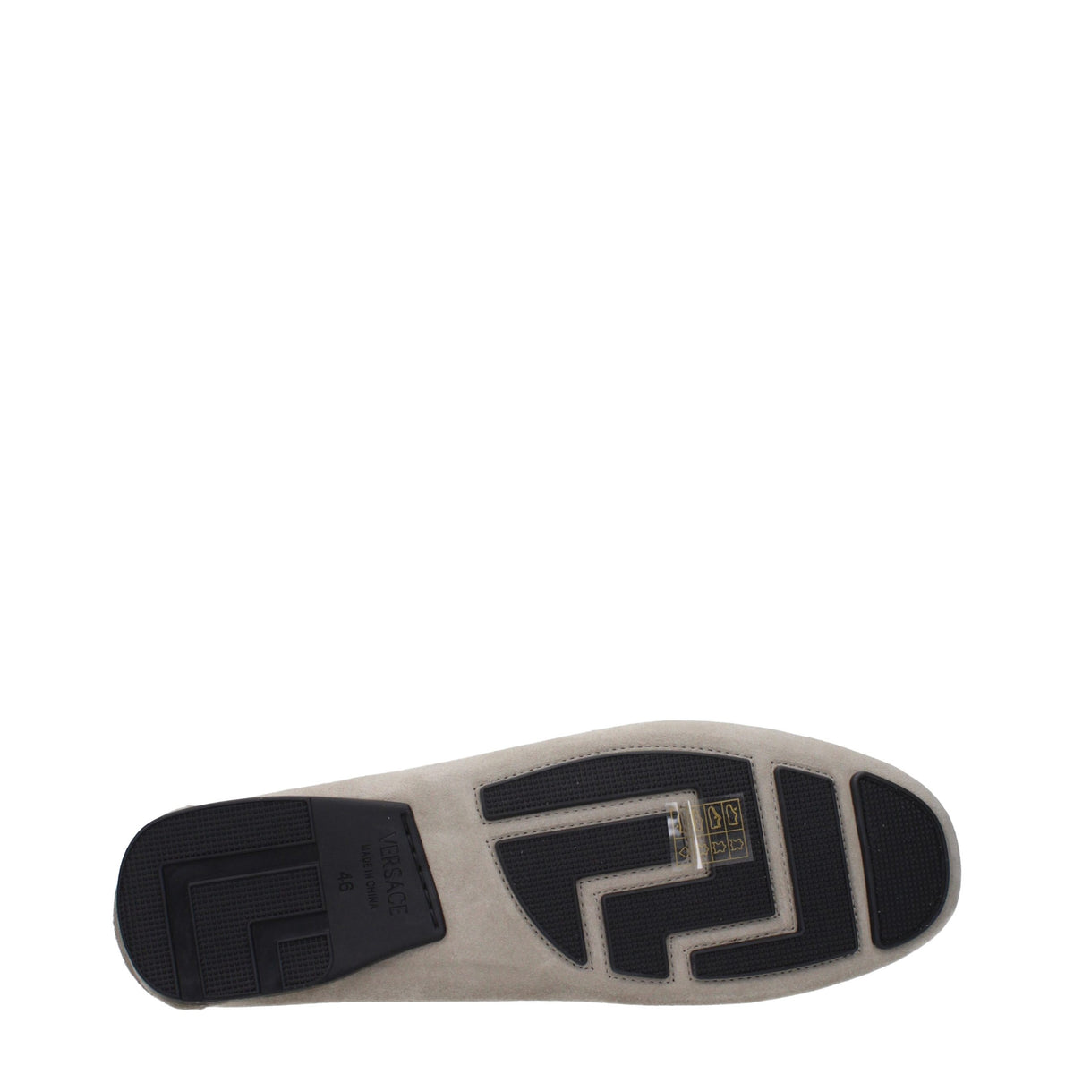 Gray Leather Slip-On Loafers