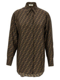 Brown Silk Blouse