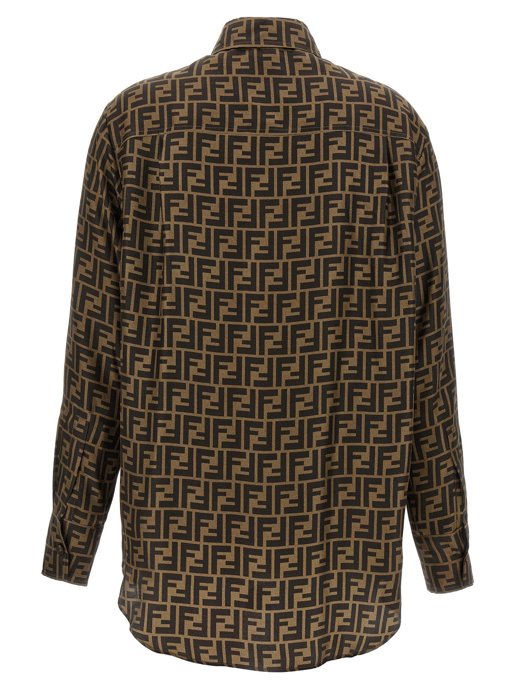 Brown Silk Blouse