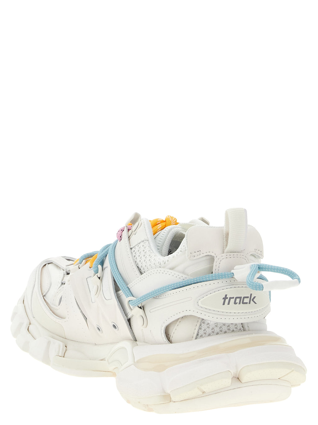 White Polyethylene Athletic Sneakers