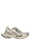 Gray Polyethylene Athletic Sneakers