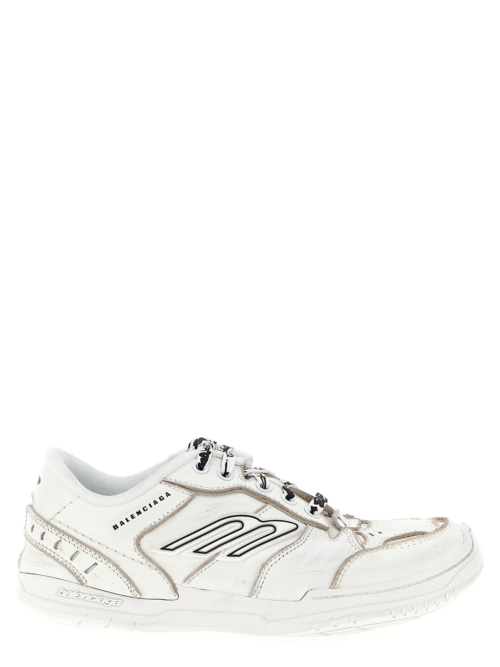White Calfskin Athletic Sneakers