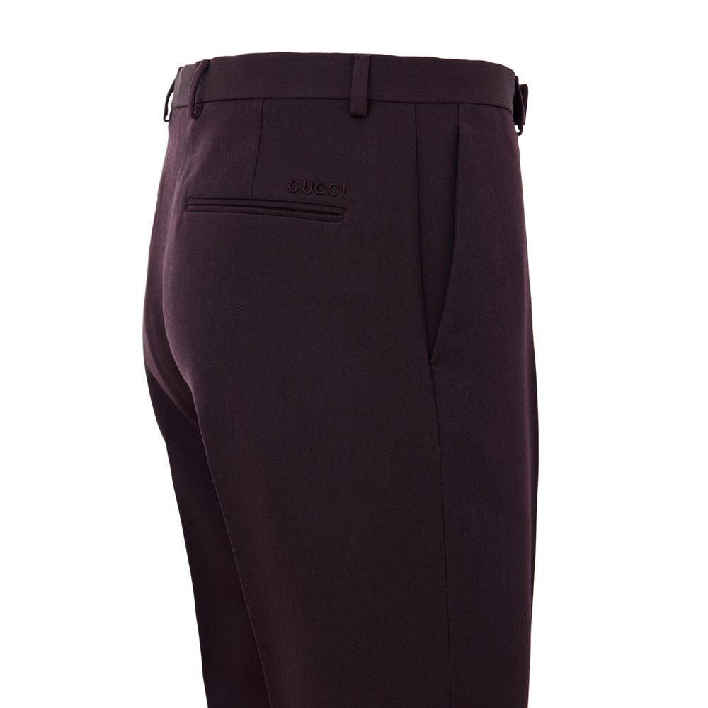 Bordeaux Wool Dress Pants