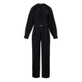 Black Wool Jumpsuit