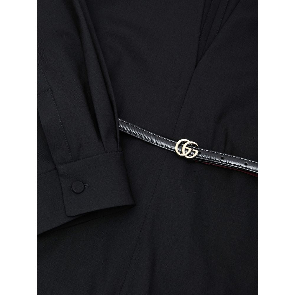 Black Wool Jumpsuit