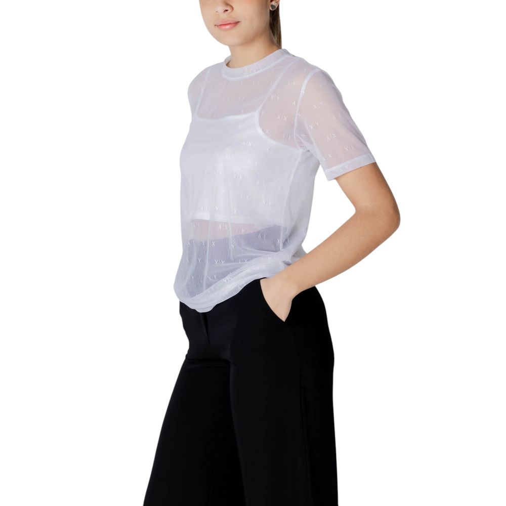 White Polyamide T-Shirt
