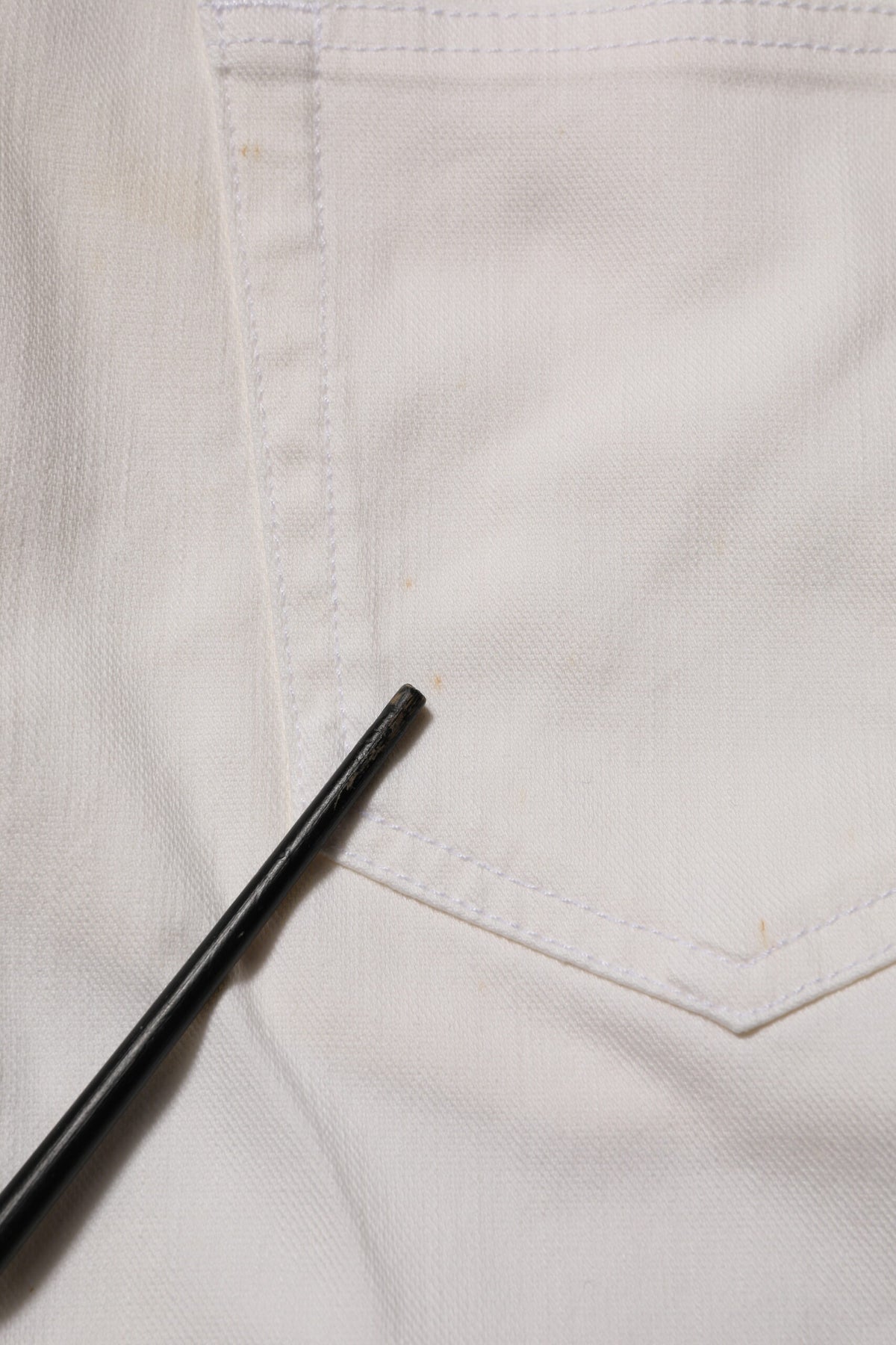 White Mid Waist Skinny Fit Denim Casual Trouser Jeans