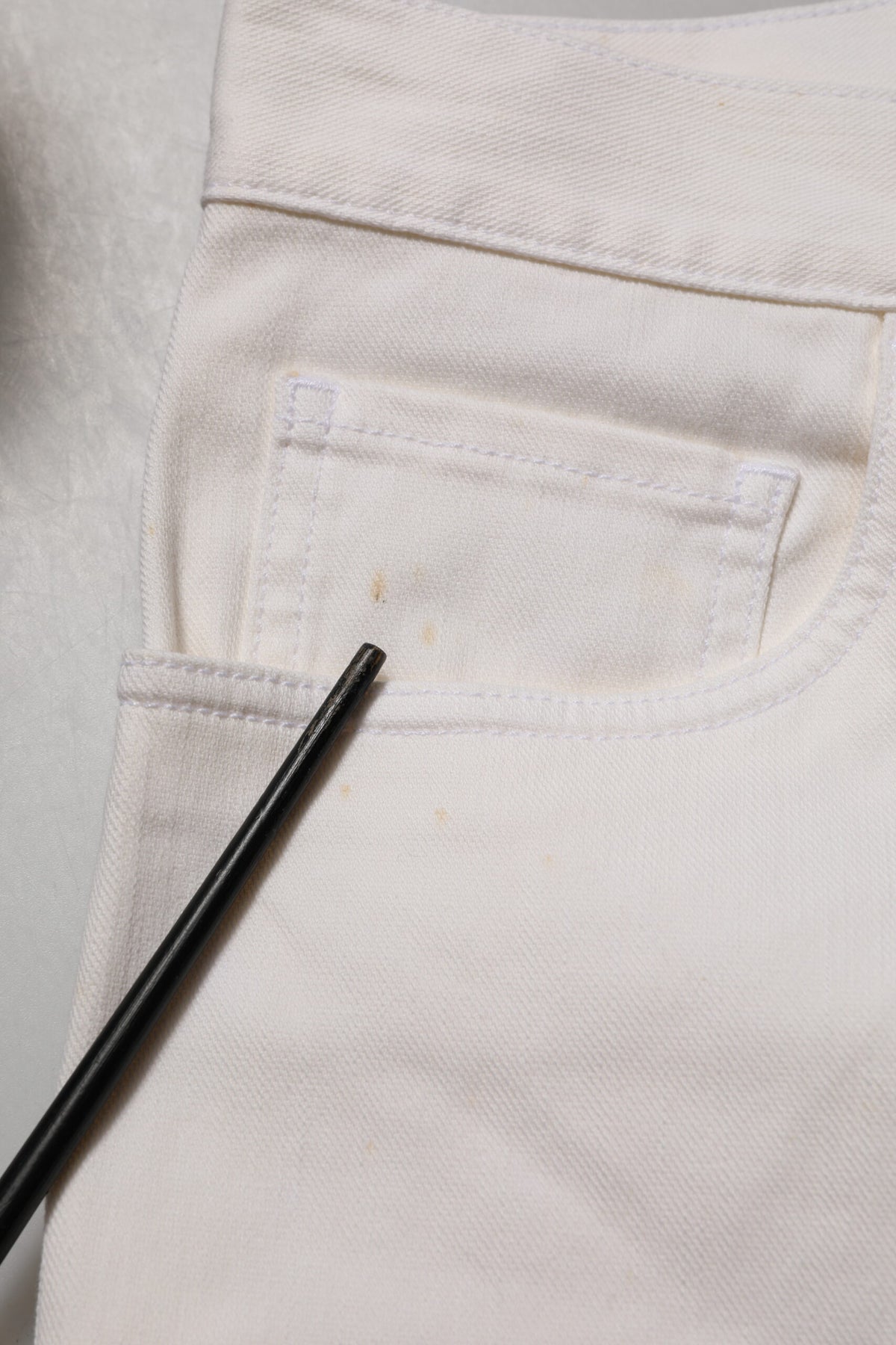 White Mid Waist Skinny Fit Denim Casual Trouser Jeans