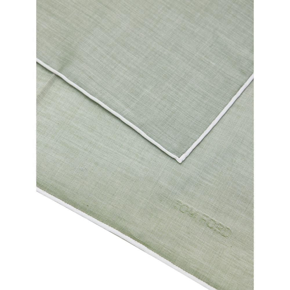 Green Cotton Pocket Square