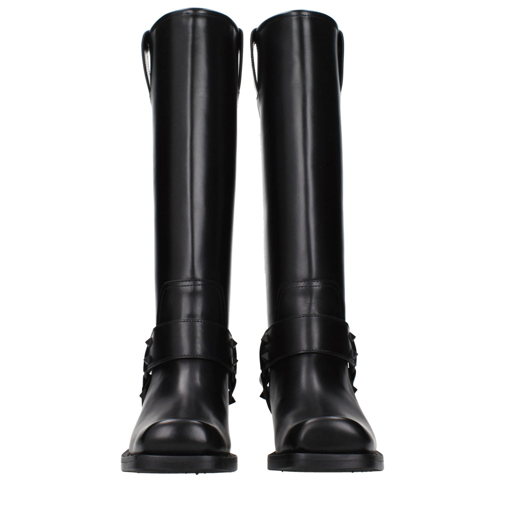 Black Leather Boots